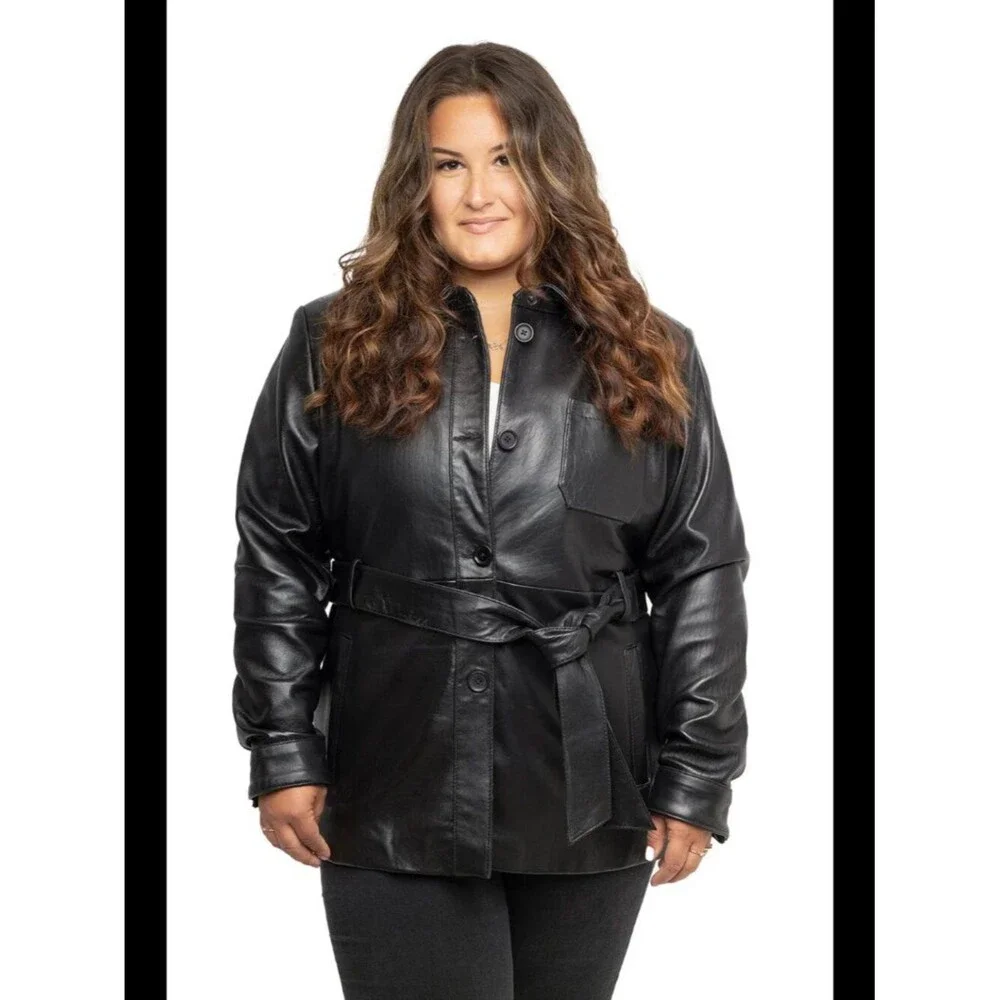 Glamour Gridlock Womens Fashion Leather Jacket